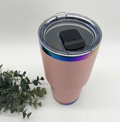 30oz Curve Rainbow Plated Tumbler
