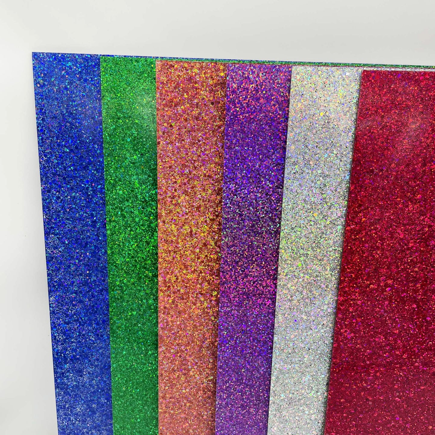 Ruby - Chunky Iridescent Mix Cast Acrylic Sheets 1085