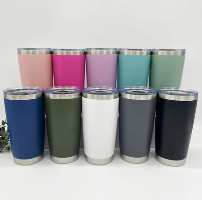 20oz Stainless Steel Car Tumbler – Engraving Ready