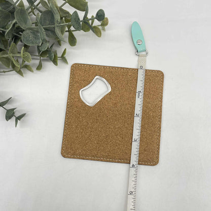Engravable Coaster with Bottle Opener