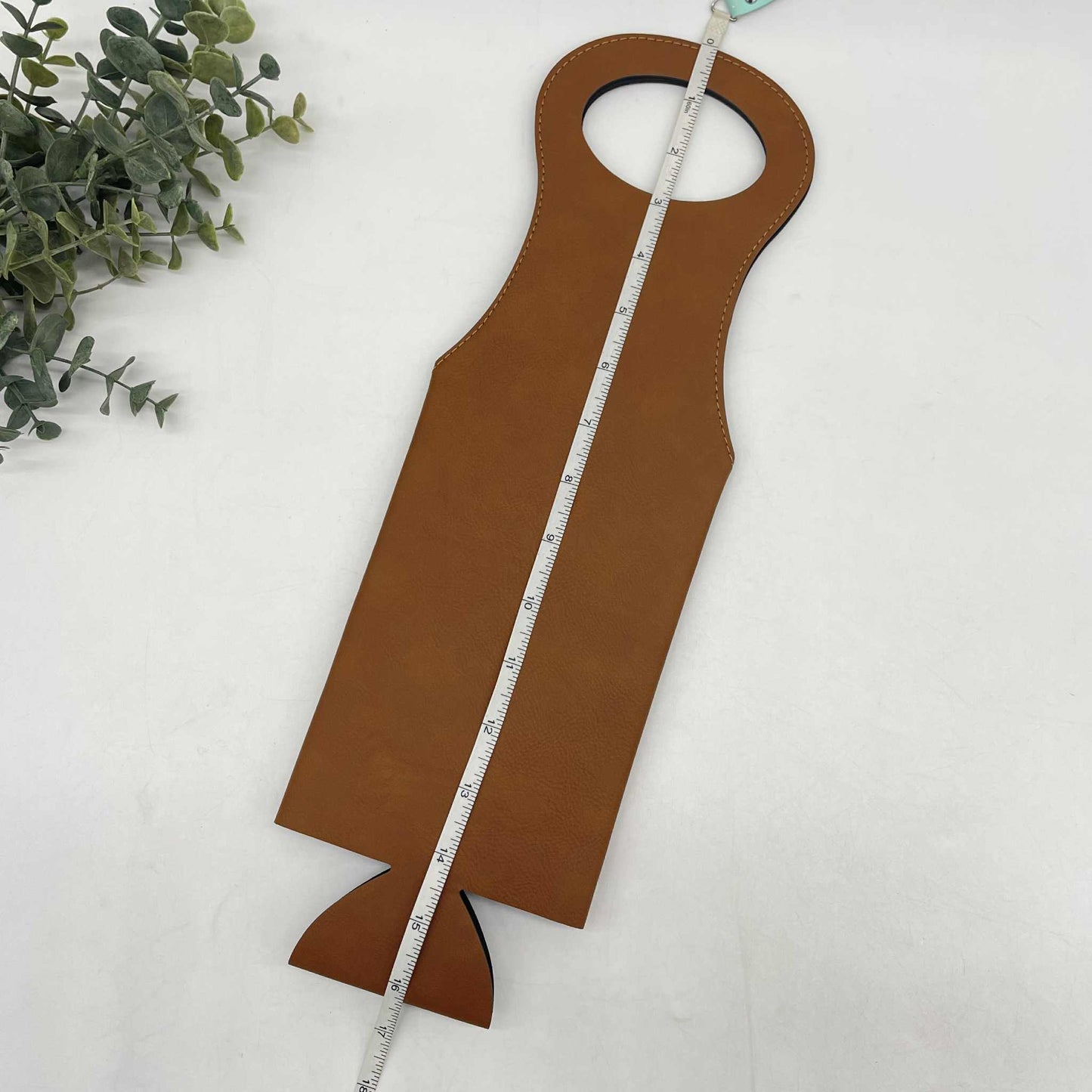 Engravable Leatherette Wine Bag