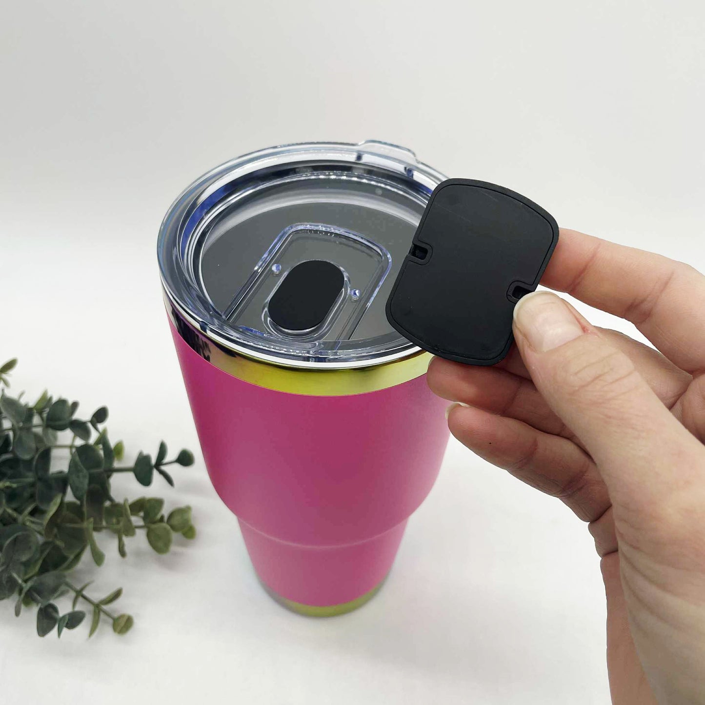 30oz Curve Rainbow Plated Tumbler