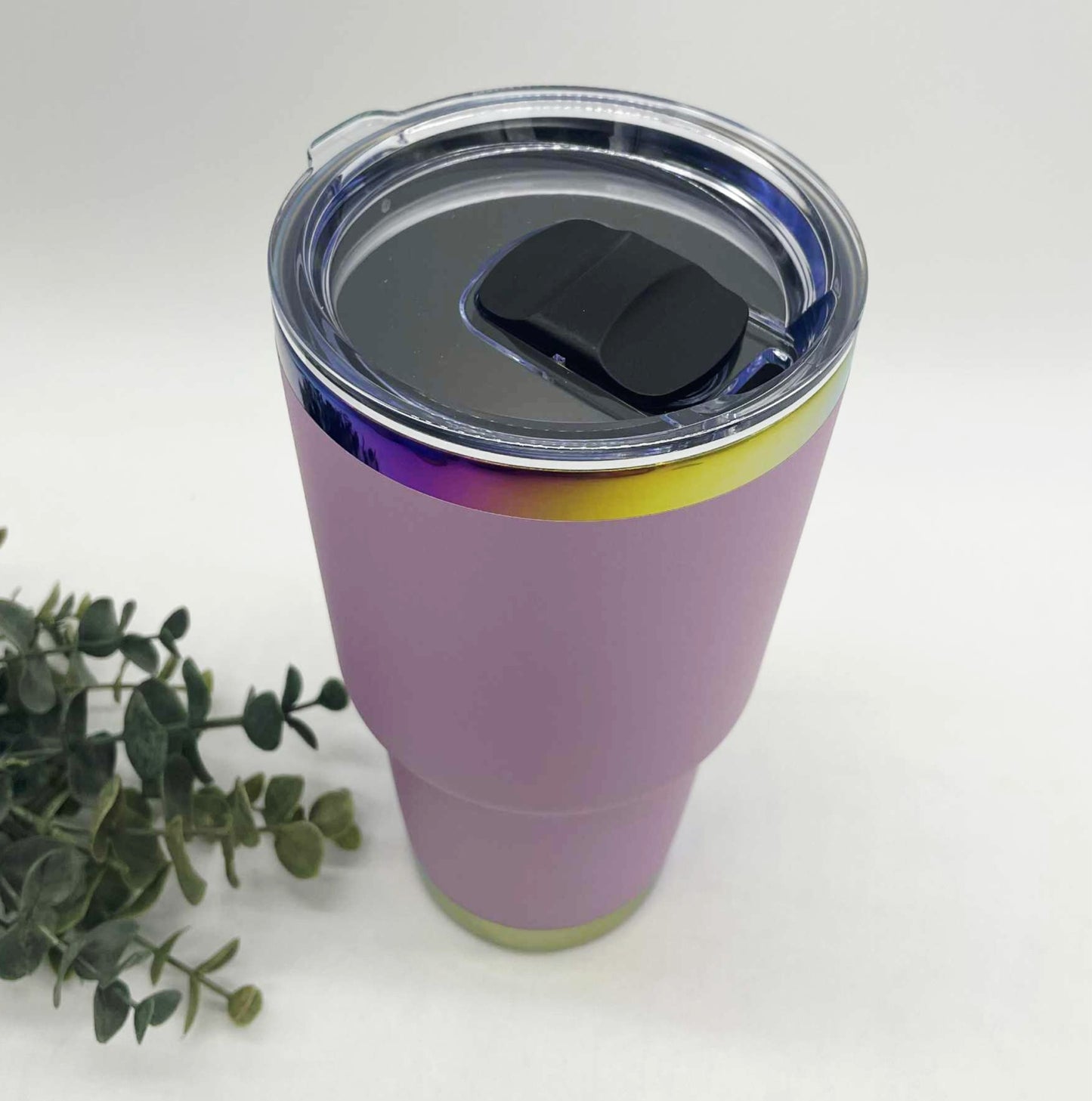 30oz Curve Rainbow Plated Tumbler