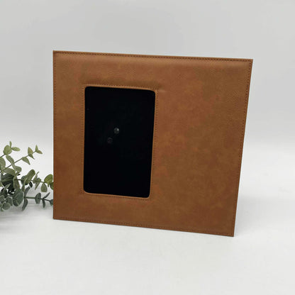 Engravable Leatherette Photo Frame