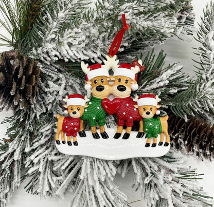 Reindeer Love Cocoa Polyresin Ornament