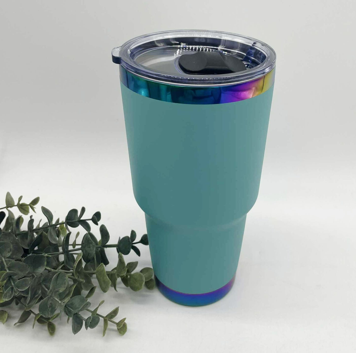 30oz Curve Rainbow Plated Tumbler