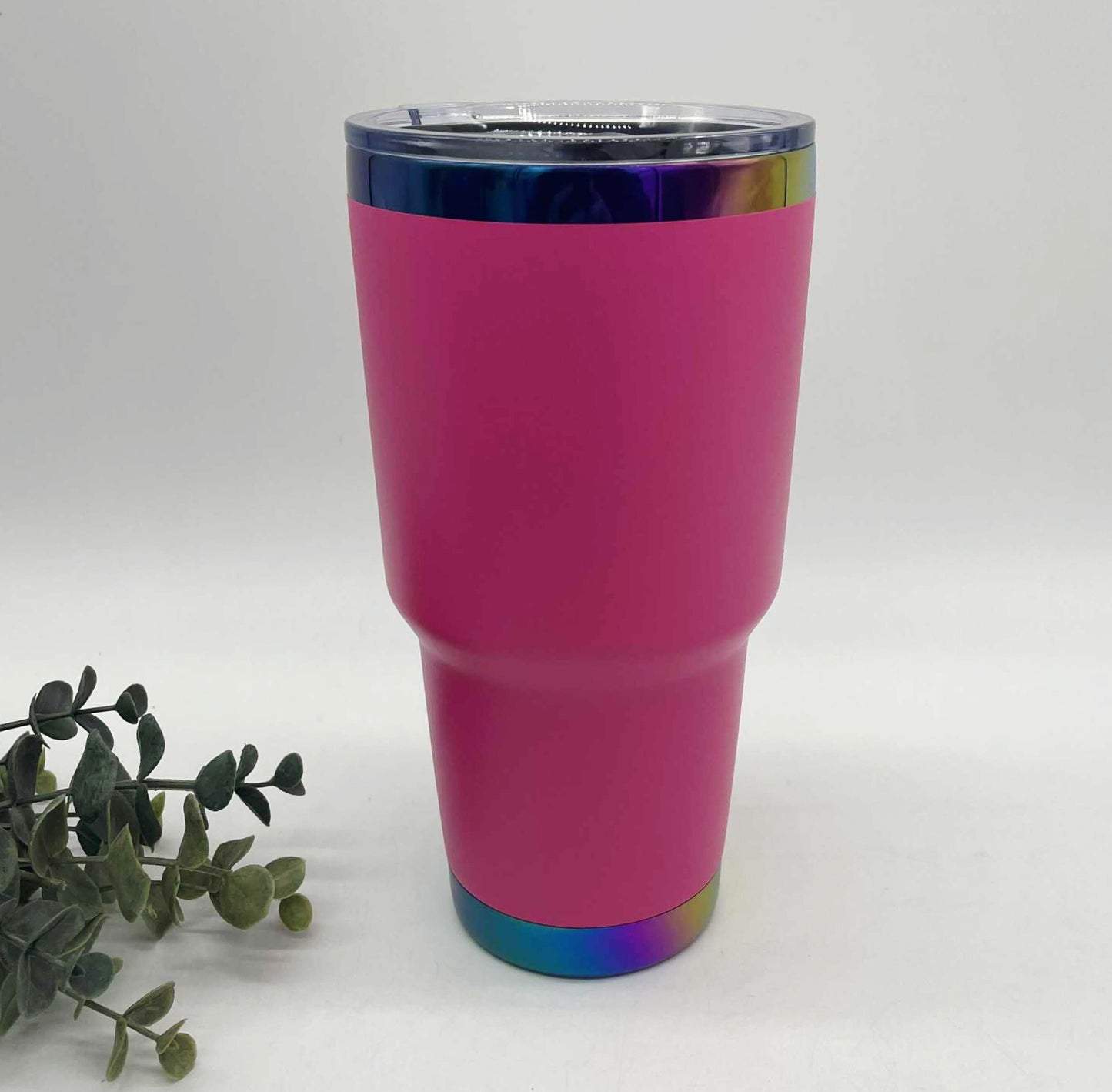 30oz Curve Rainbow Plated Tumbler