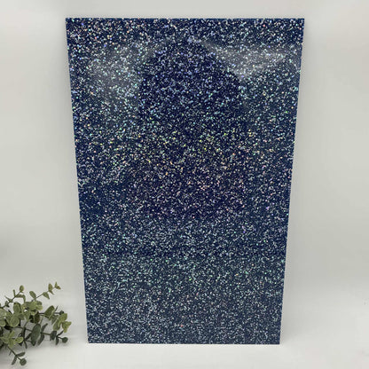 Navy - Sugared Cast Acrylic Sheets 1028