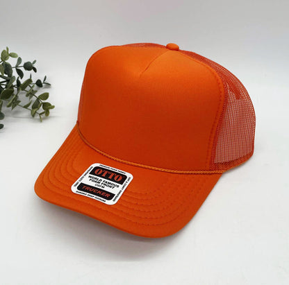 OTTO 5 Panel Foam Front High Crown Trucker 39-165 - INSTOCK