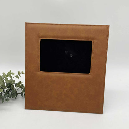 Engravable Leatherette Photo Frame