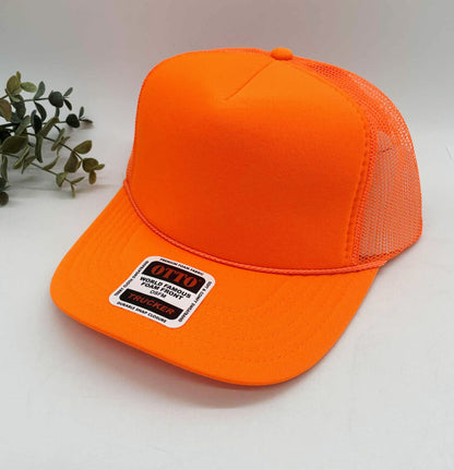 OTTO 5 Panel Foam Front High Crown Trucker 39-165 - INSTOCK