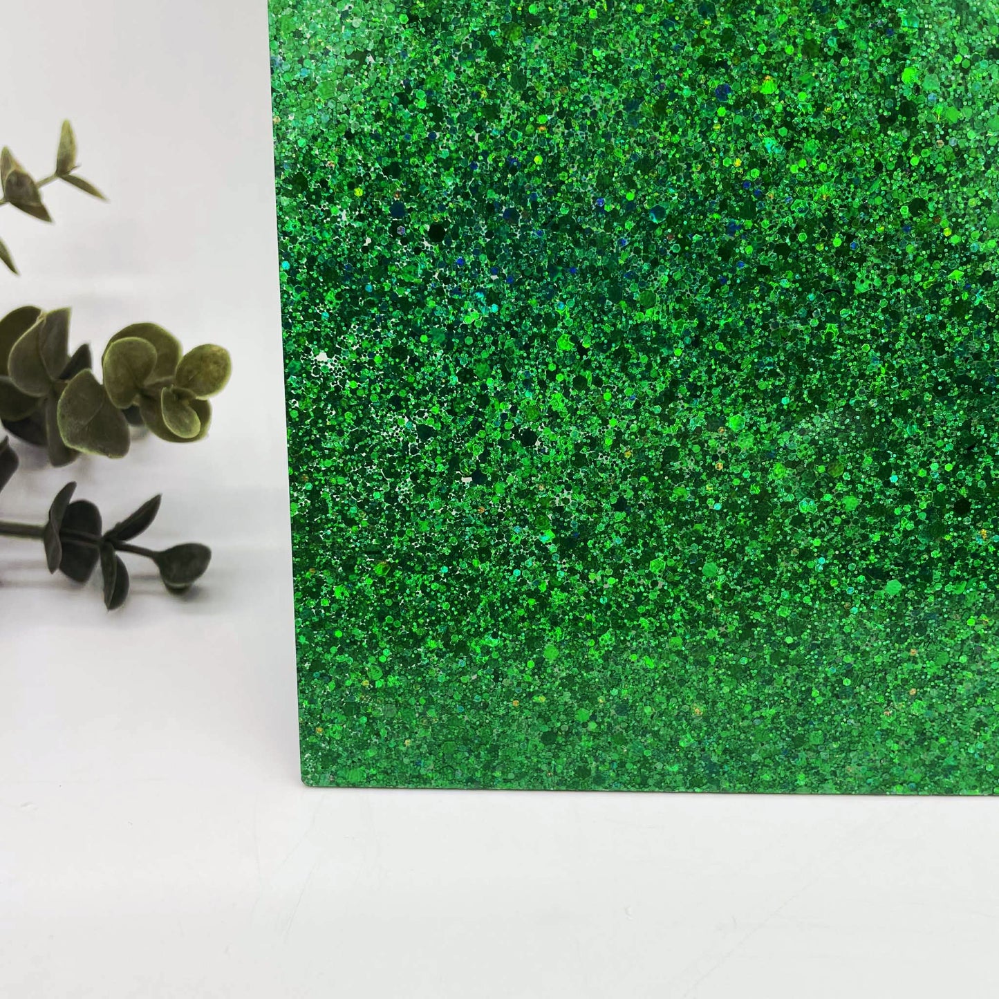 Emerald - Chunky Iridescent Mix Cast Acrylic Sheets 1081