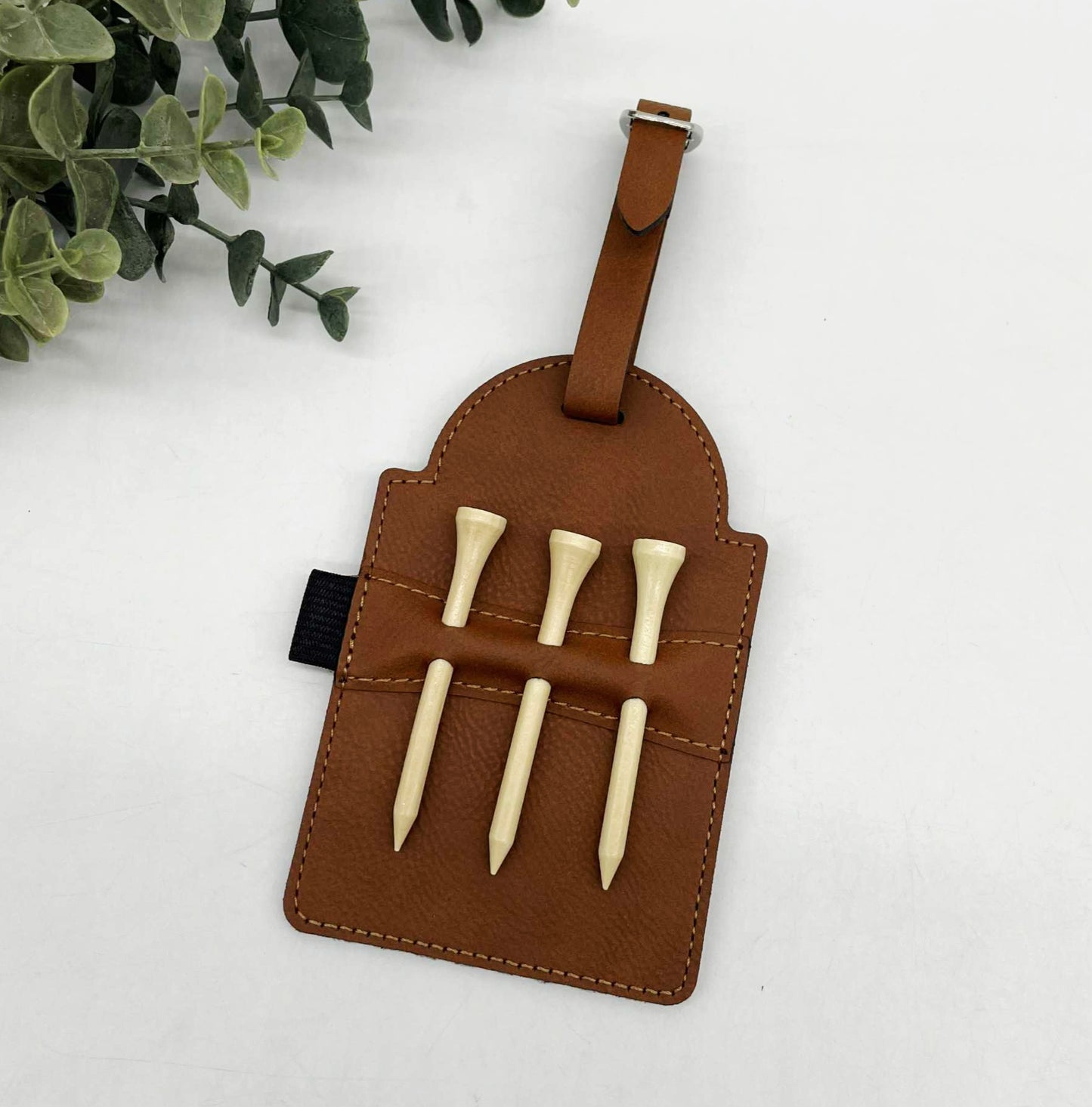 Engravable Golf Tag & Tee Holder