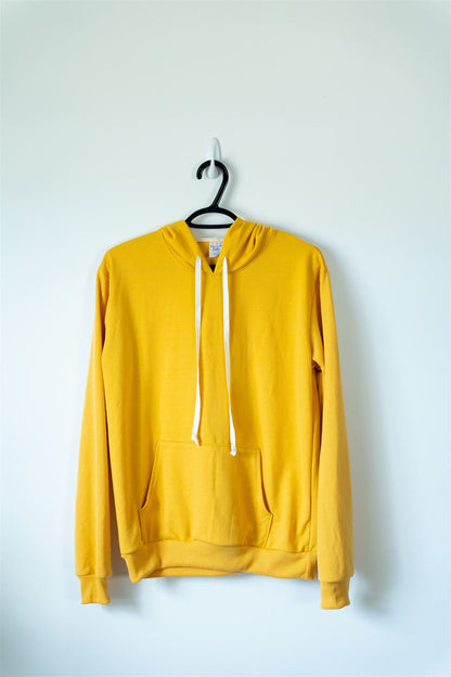 100% Polyester Hoodies - In Stock Mustard / Small Hoodie