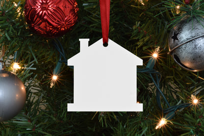 House Aluminum Ornament for Sublimation