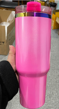 Load image into Gallery viewer, Winter Pink Rainbow Plated Gen2 40oz Tumbler - PRE-ORDER
