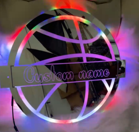 Basketball LED Acrylic Mirrors - PRE-ORDER