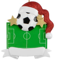 Soccer - Polyresin Christmas Ornaments - Pre-Order