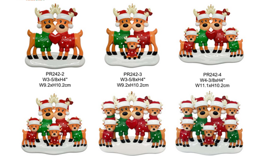 Reindeer Love Cocoa Polyresin Ornament - PRE-ORDER