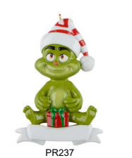 Green Fur Baby Polyresin Ornament - PRE-ORDER