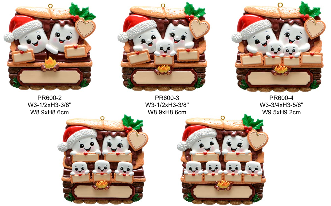 S'more Family Polyresin Ornament - PRE-ORDER ETA Mid-Late Oct