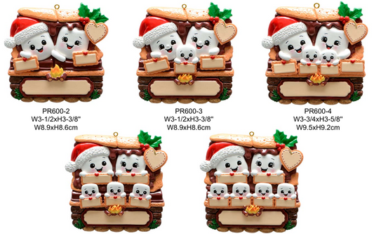 S'more Family Polyresin Ornament - PRE-ORDER ETA Mid-Late Oct