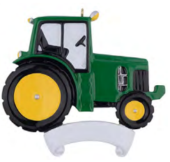 Tractor - Polyresin Christmas Ornaments