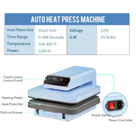 Auto Press 15x15"