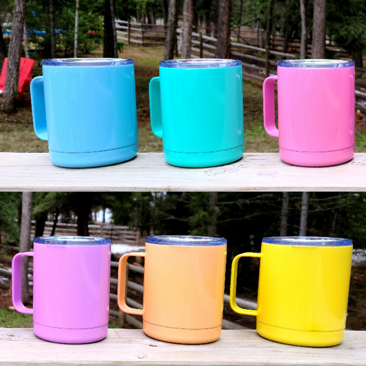 Pastel Sublimation Camp Cup - IN STOCK