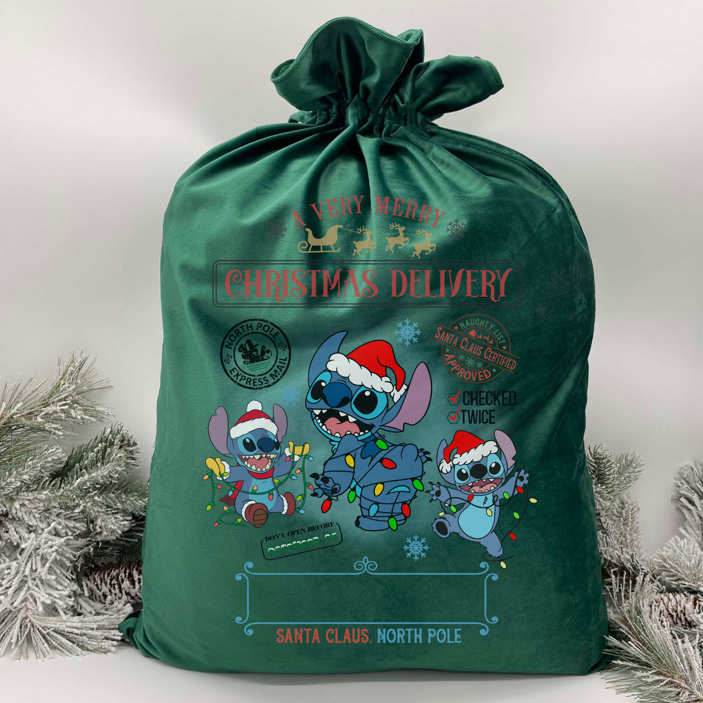 Custom Name Velvet Santa Sack BUY-IN