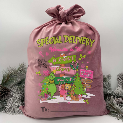 Custom Name Velvet Santa Sack BUY-IN