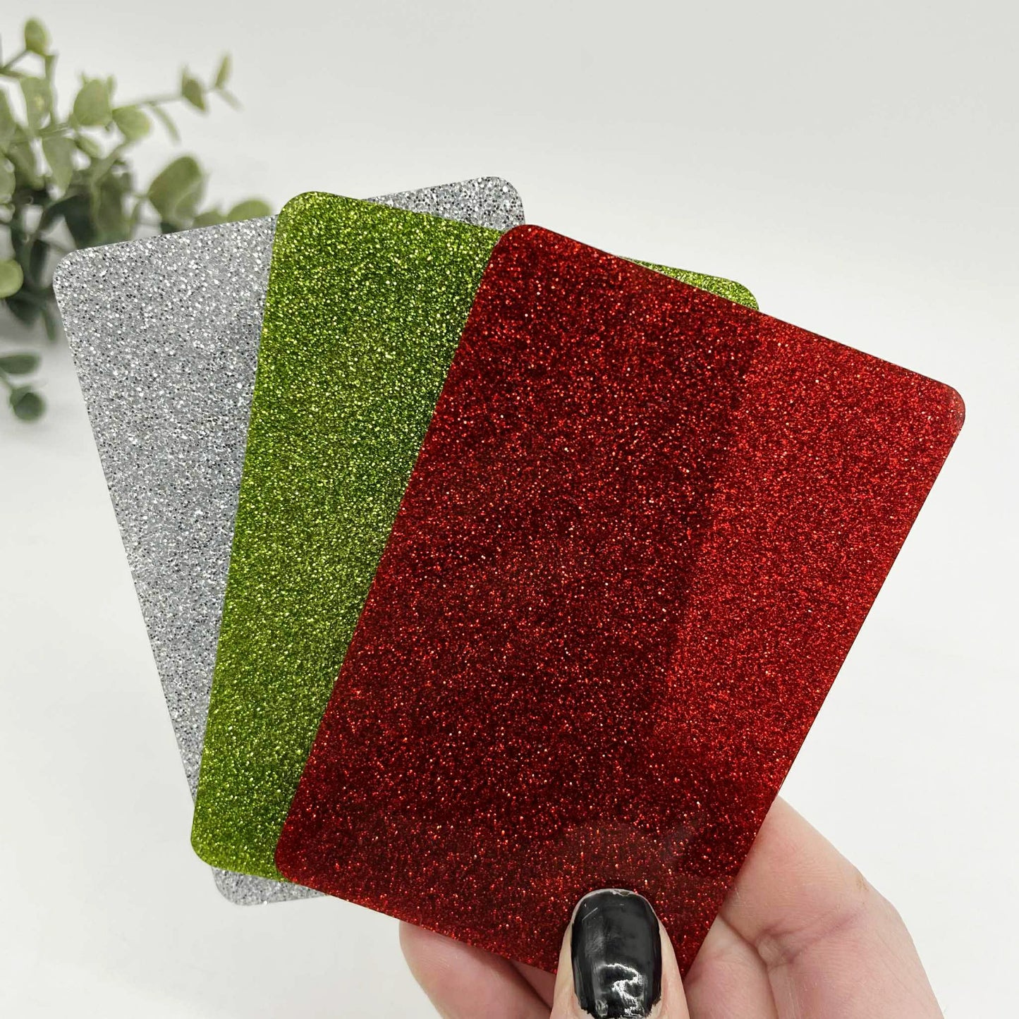 Red - Glitter Cast Acrylic Sheets 1128