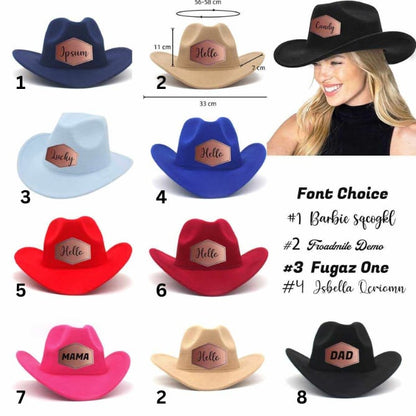 Custom Adults Cowboy Hats - PRE-ORDER