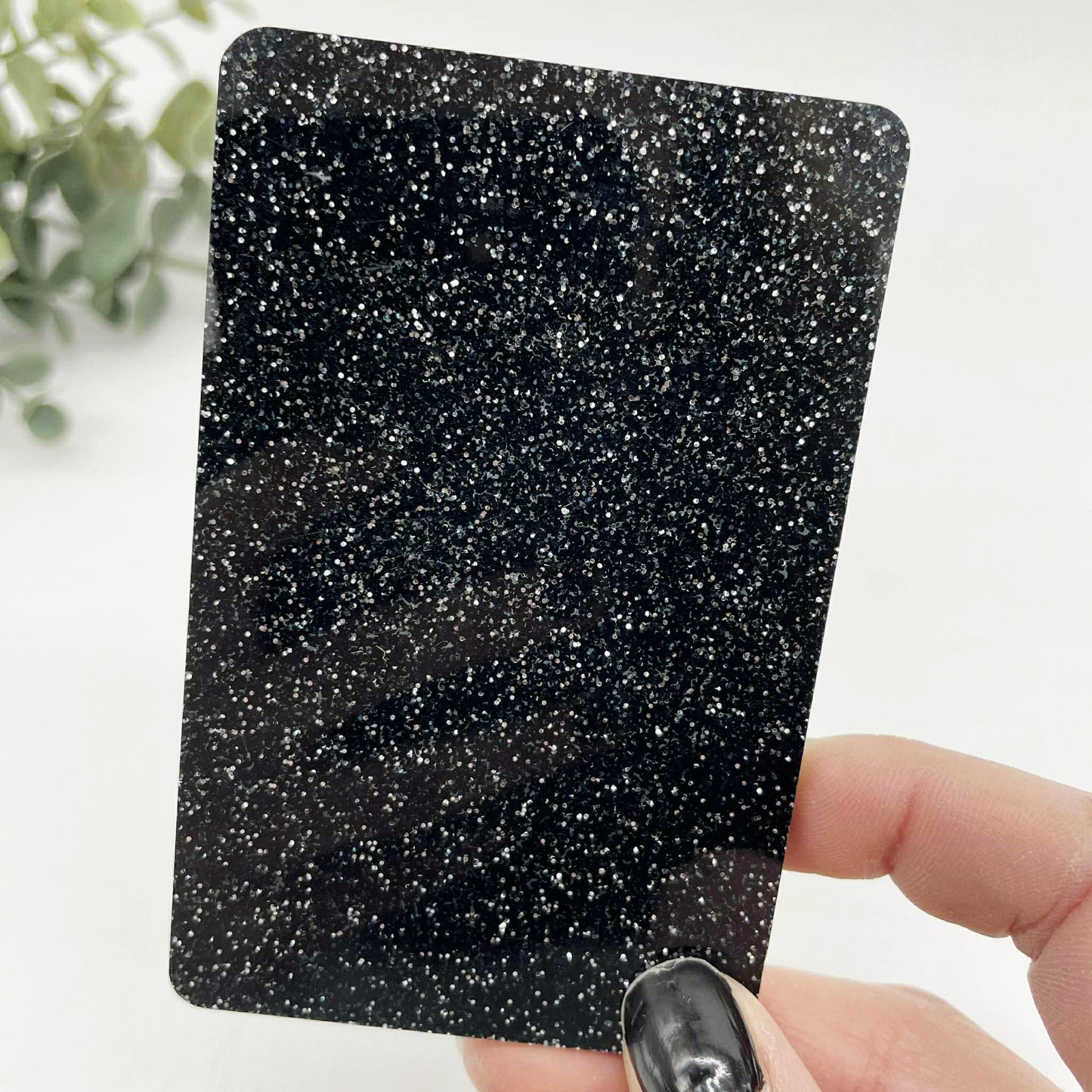 Black - Glitter Cast Acrylic Sheets 1127