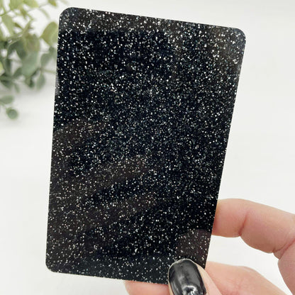 Black - Glitter Cast Acrylic Sheets 1127