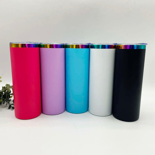 20oz Rainbow Plated Tumblers
