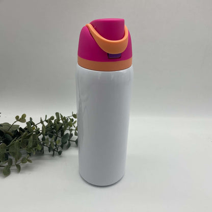 Sip & Flow 32oz with Coloured Lids Sublimation Tumbler