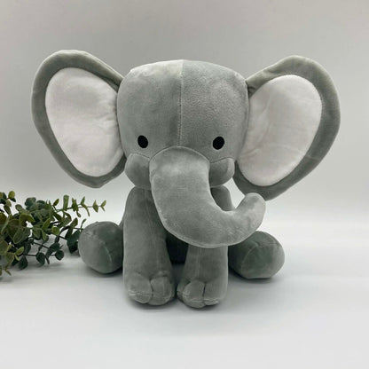 Plush Elephant - Birth Stat Elephant