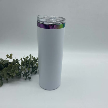 20oz Dual Lid Rainbow Plated Water Bottles