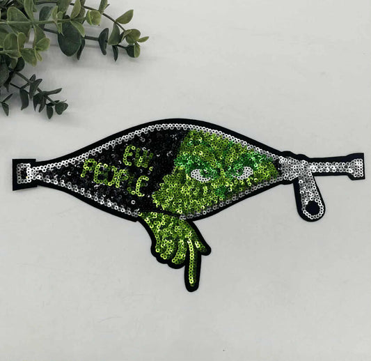 Ewe People Chenille Sequin Patch