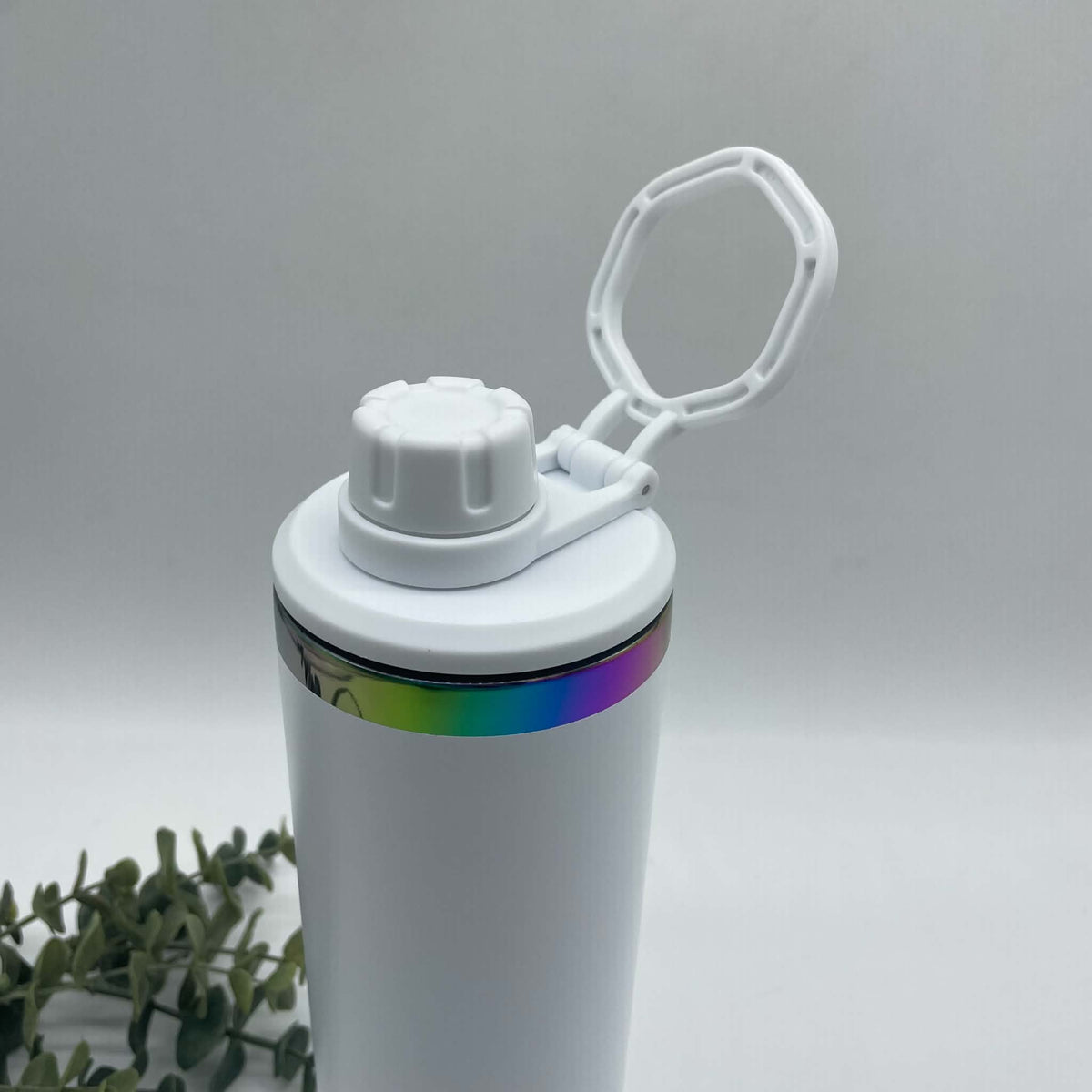 20oz Dual Lid Rainbow Plated Water Bottles