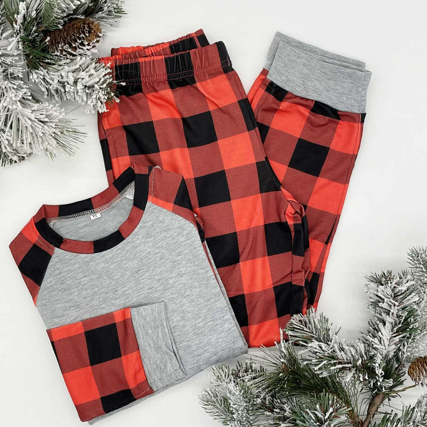 Plaid Christmas Family PJ Sets