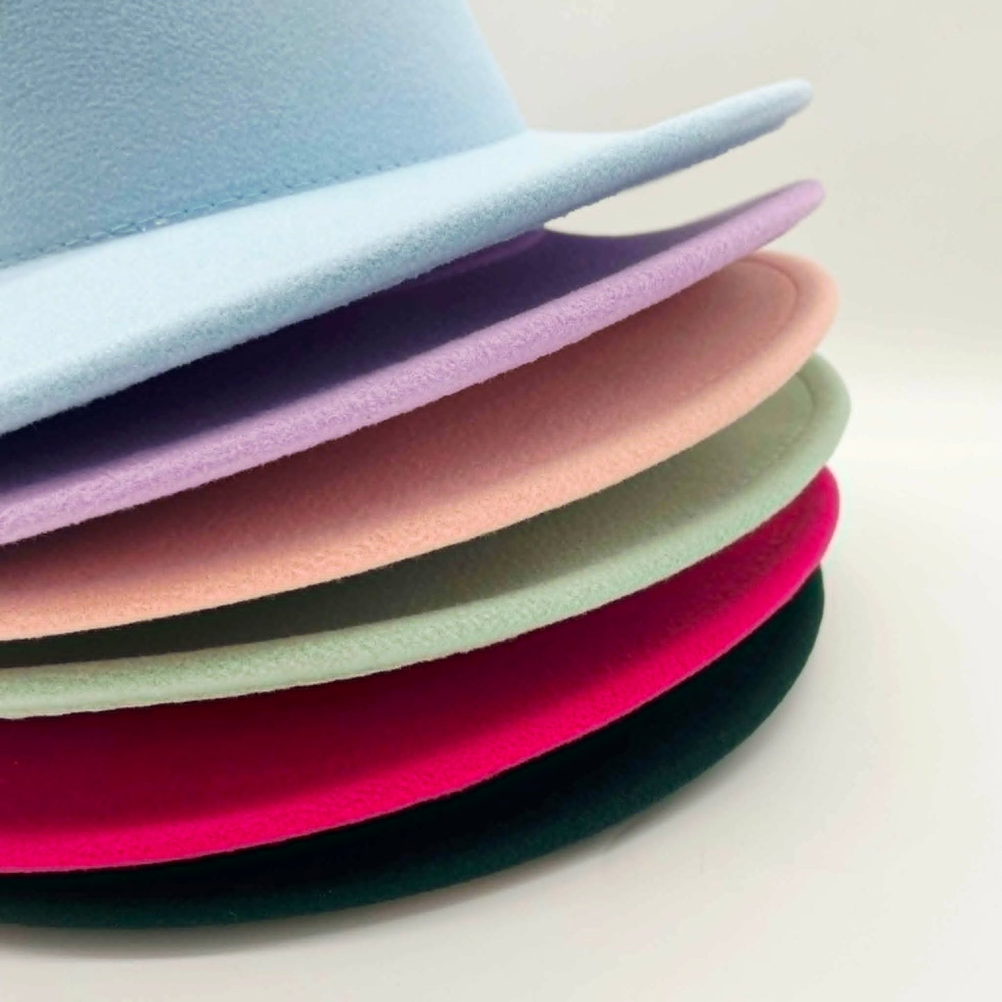 Flat Wide Brim Fedora Style Hat - IN STOCK