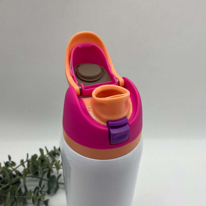Sip & Flow 32oz with Coloured Lids Sublimation Tumbler