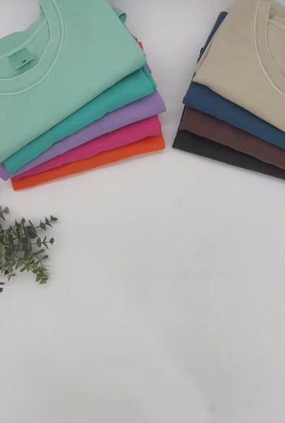 Sun Washed Collection 🌞 100% Pigment Dyed Cotton Tees