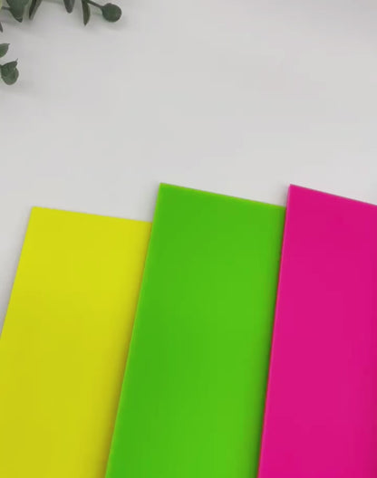 Neon Yellow - Essentials Cast Acrylic Sheets 1063
