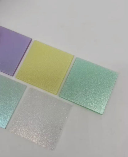 White - Iridescent Shimmer Cast Acrylic Sheets 1046