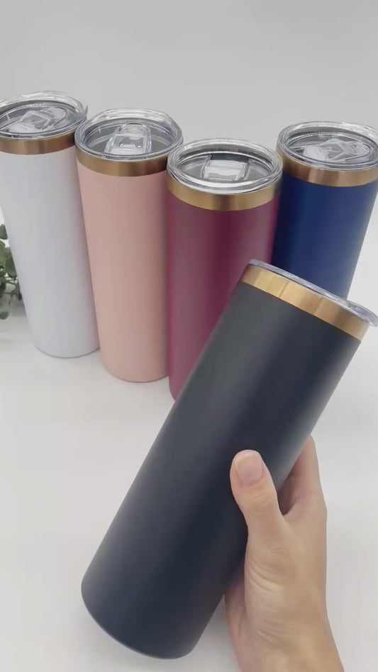 Rose Gold Copper Plated 20oz Tumblers