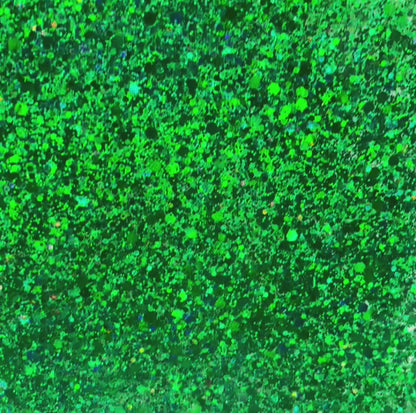 Emerald - Chunky Iridescent Mix Cast Acrylic Sheets 1081