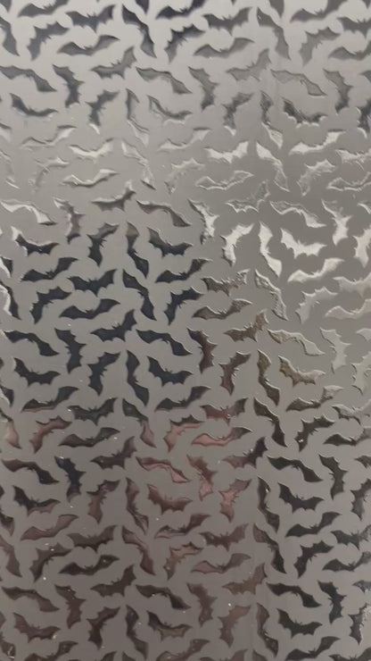 Bats on Matte - Printed Cast Acrylic Sheets 1011